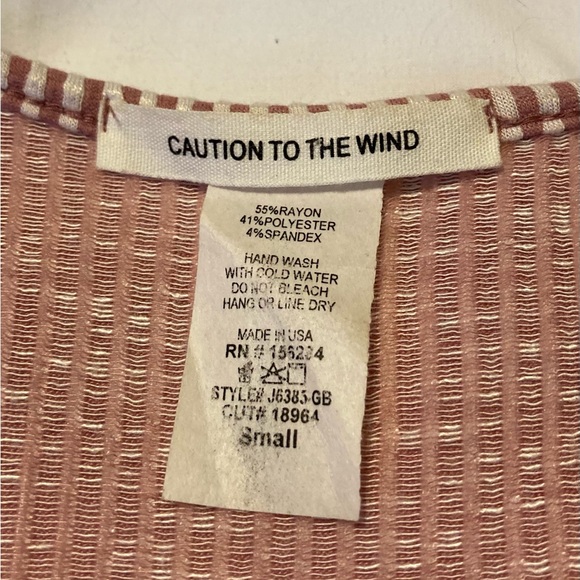 Comfy striped mauve romper S - Picture 3 of 10